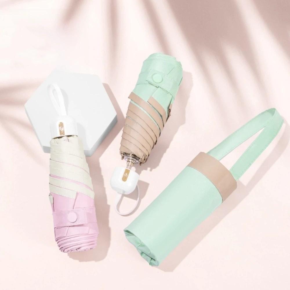 Ultraviolet Protection Pocket Parasol Folding Sun Shade Umbrella Portable Sun Umbrella  Outdoor