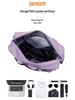 Unisex Expandable Large-Capacity Travel Duffel Bag with Wheels, Foldable Boarding Luggage for Business Trips and Shopping.