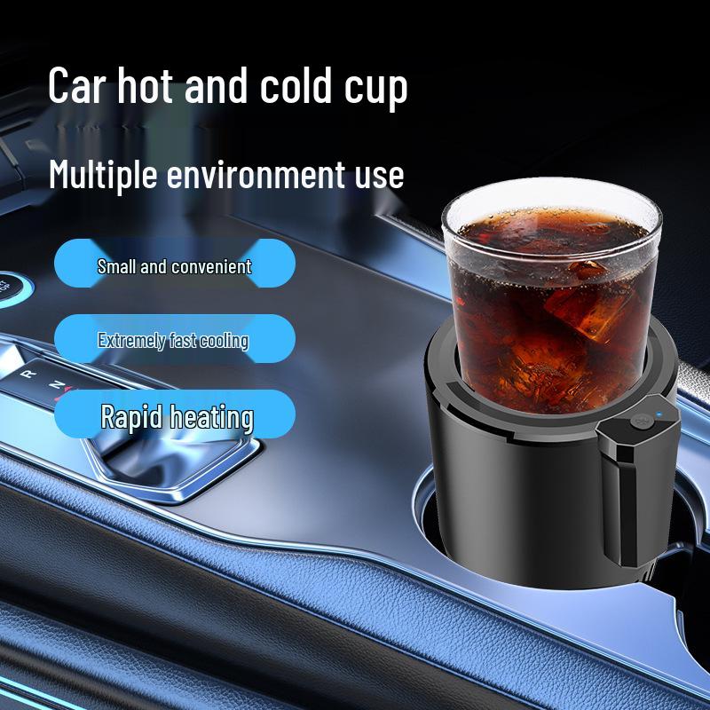 Bärbar Bilvärme- & Kylkopp, 12V/24V, Mini-kylskåp med Konstant Temperatur