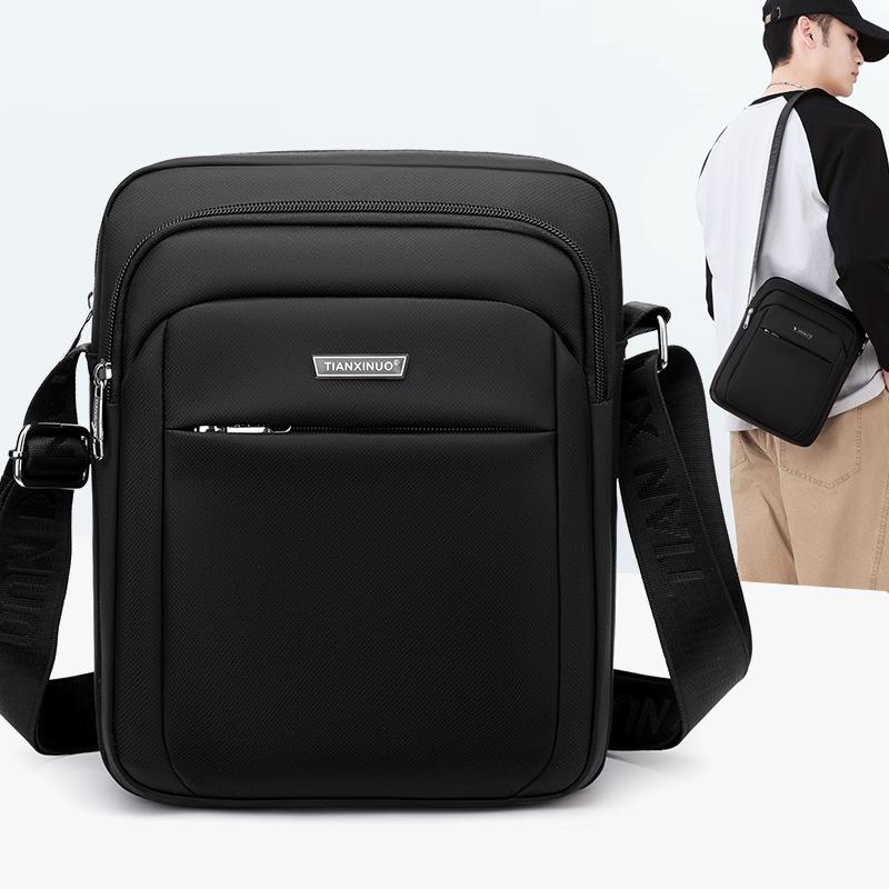 Men's Large Capacity Travel Shoulder Bag - Business and Casual Crossbody with Multiple Compartments