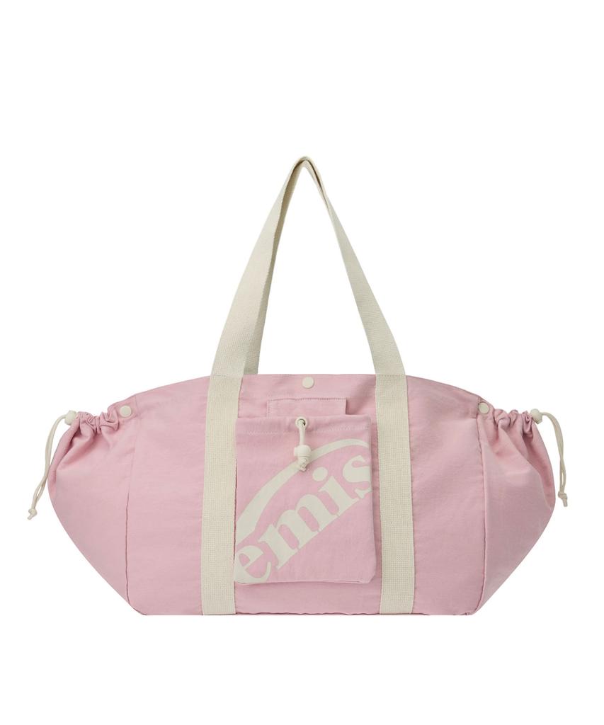 Emis Packable Cotton Tote Bag-Pink