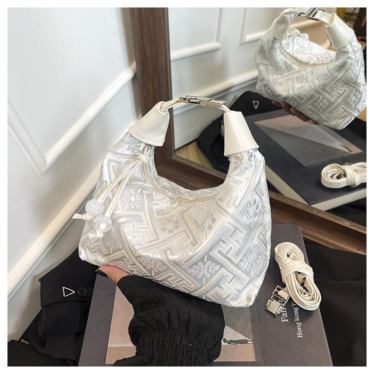 New Chinese Style Bucket Bag Fashionable Crossbody Shoulder Purse for Women CLE