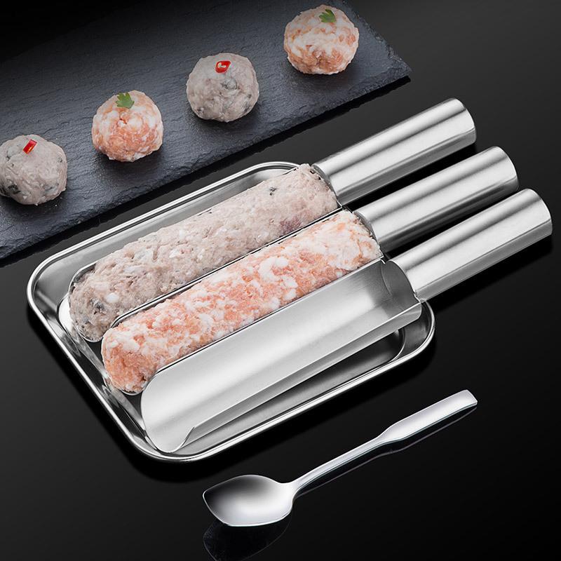 Stainless Steel Meatball Maker Tool Meat Baller Scoop Mold for Kitchen Homemade Beef Shrimp Fish Chicken Veggie Balls