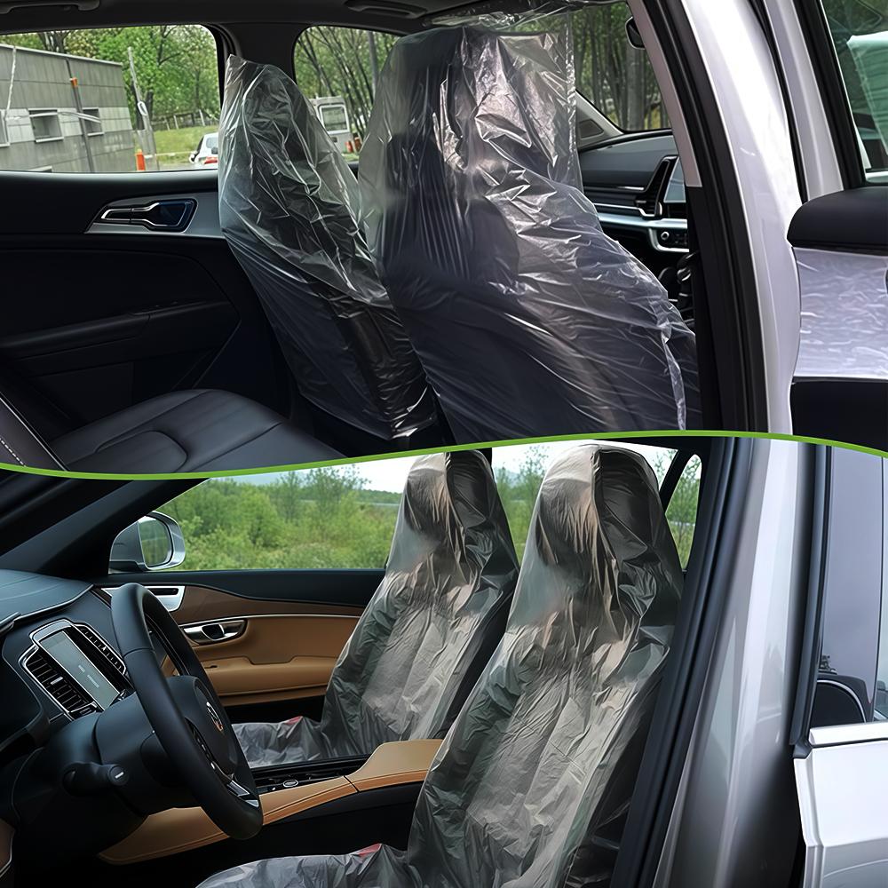 Seat Covers, Car Disposable Universal Plastic Seat Covers for Airplane Seats, Salon Chairs, Restaurant Seats, Bus Seats
