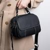 Leather Women's Bags, Women's Bags, Small Round Bags, Fashionable Buns Bags, One-shoulder Hand-held Crossbody Bags