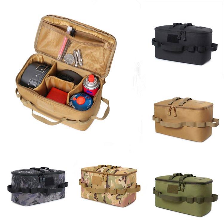 Multifunctional Tactical Outdoor Bag - Large Capacity, Anti-Collision Picnic, Cassette Stove Storage, Ice Pack Included