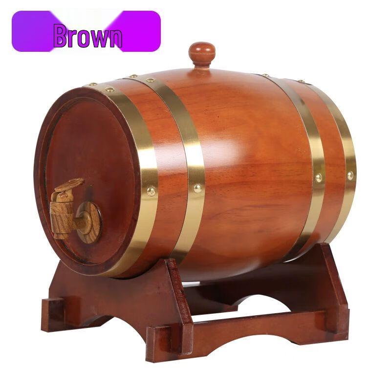 Anmu 5L Solid Wood Wine Storage Barrel