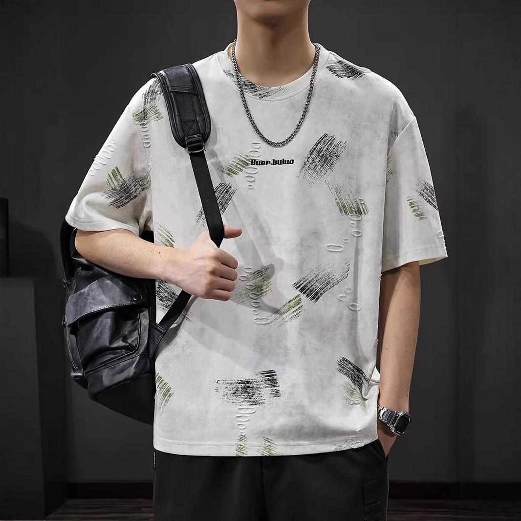 

2025 Summer Unisex Street Style Character Print Loose-Fit T-Shirt 3XL