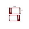 2Pcs Red Carbon Fiber Interior Side Air Vent Outlet Cover Trim For Honda Accord