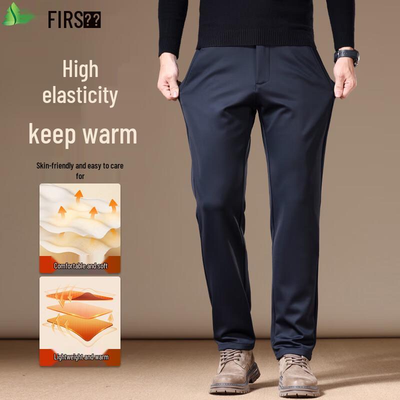 

FIRS Men s Thickened Warm Wrinkle-Resistant Business Casual Pants 40