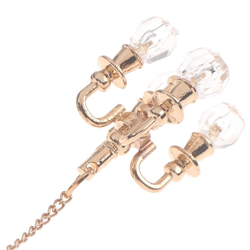 1:12 Dollhouse Miniature Lamp Chandelier Mini Ceiling Light For Doll House Decor