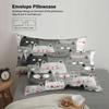 3Pcs Cat Pattern Bedding Sets 3D Printed Pink And Gray Cats Single Twin Queen Size Duvet Cover Sets With Pillowcases No Filling
