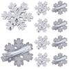 Paket med 10 Eleganta Hårspännen i Snöflingeform Delikata Hårspännen Håraccessoarer Stilfulla Snöflingehårnålar för Kvinnor