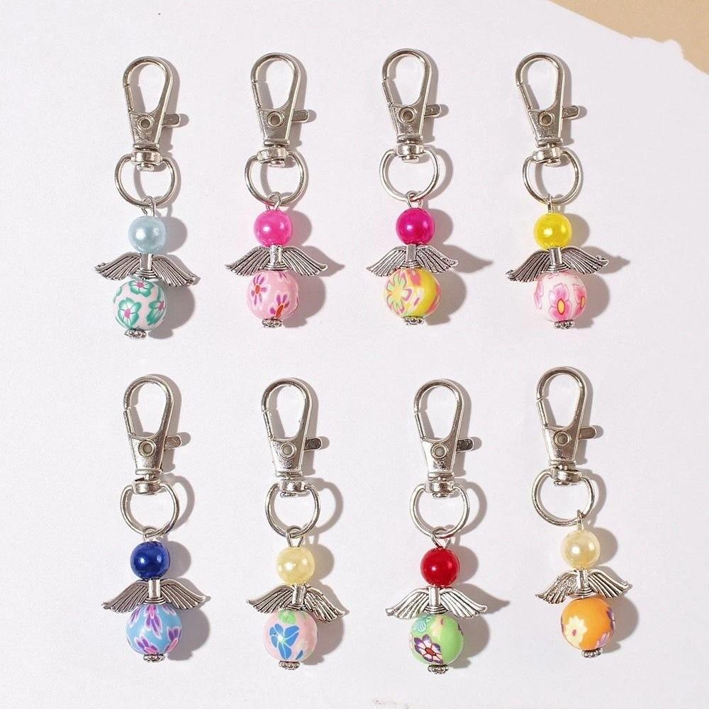 30Pcs/Set DIY Guardian Angel Pendant Creative Angel Fairy Dangle Charms  Keychain Accessories