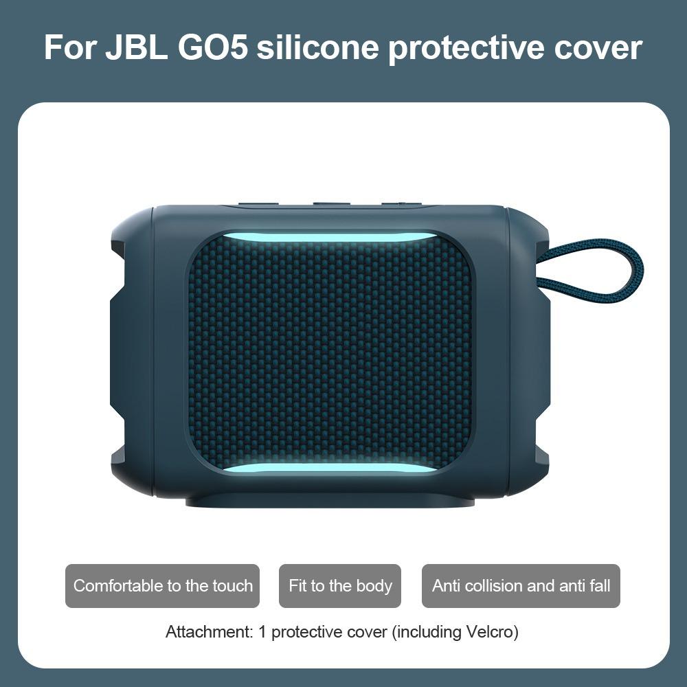 Dirt-proof Silicone Cover Case Carrying Case for JBL GO5 Bluetooth Speaker Speaker Accessories