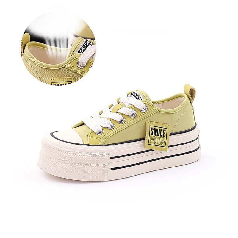 Genuine leather women's shoes heightening thick bottom small white shoes women's models casual hundred shoes women's single shoes