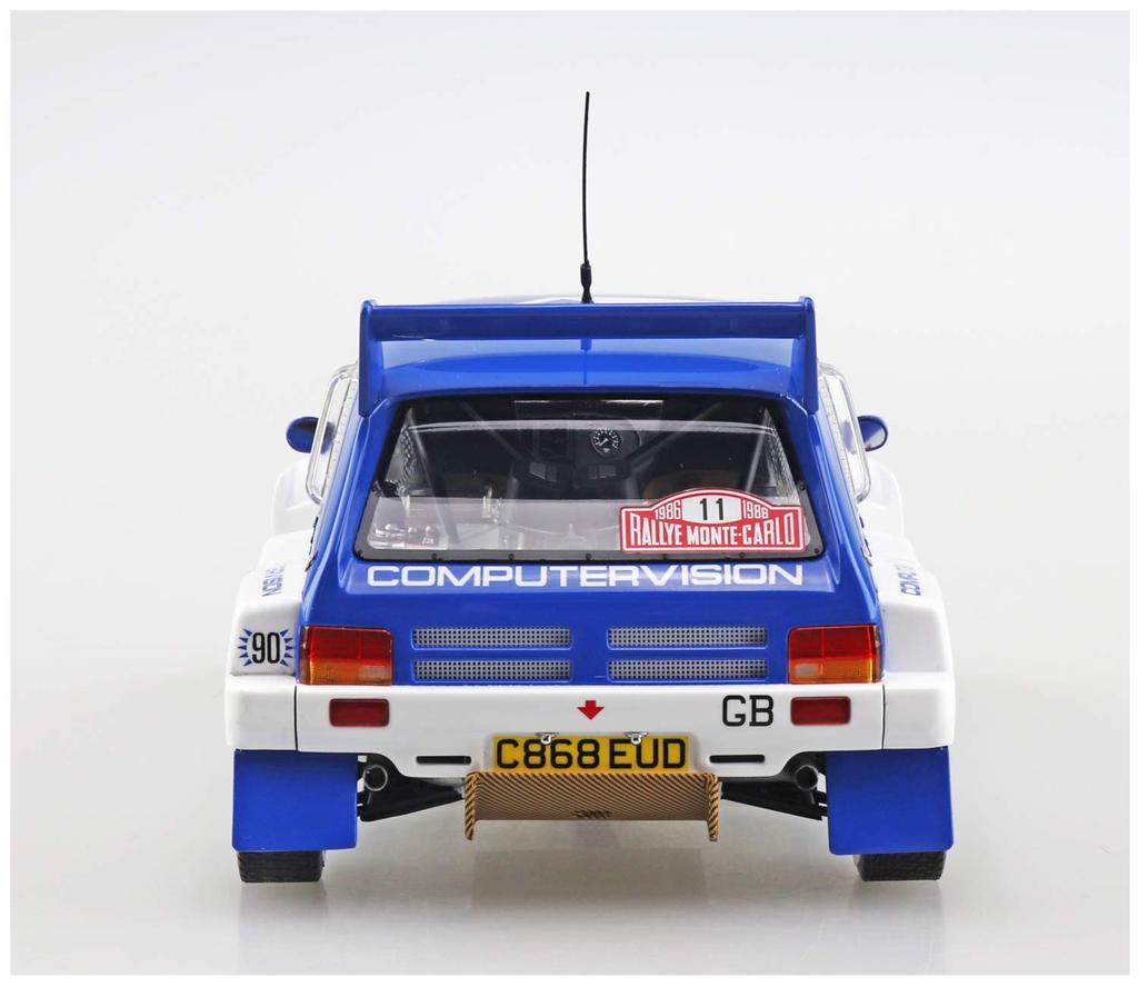 Aoshima Bunka Kyozai Skynet Belkits Serie 15 MG Metro 6R4 Monte-Carlo-Rallye 1986 Plastikmodell 1/24 Nr.