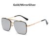 Fashion Square Luxury Design Sunglasses Men Women Flight Seven Rock Mach Six Style Gradient Pilot Sunglasses