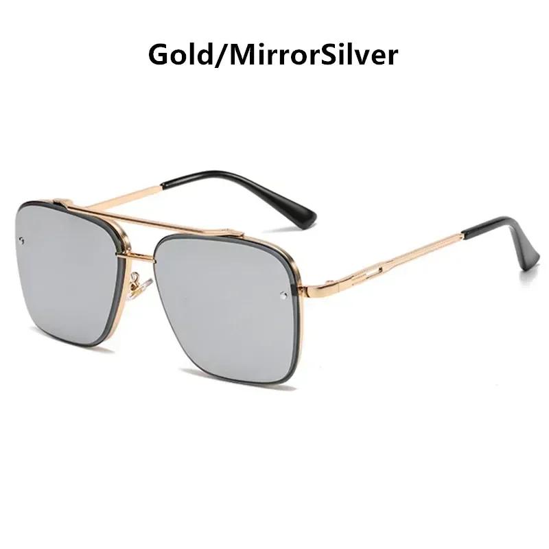 Fashion Square Luxury Design Sunglasses Men Women Flight Seven Rock Mach Six Style Gradient Pilot Sunglasses