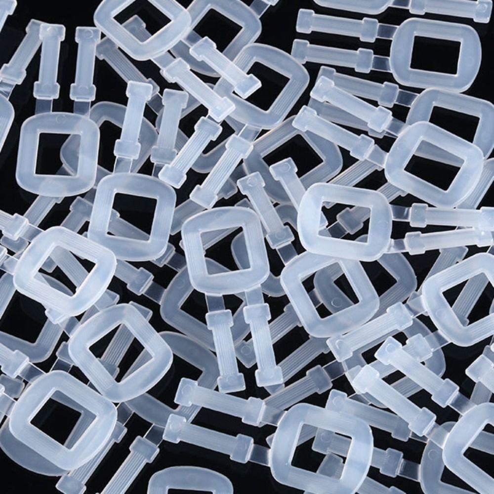 Transparent Plastic Packing Buckle White Belt Buckle Packing Strap Buckle  Clothing Accessories