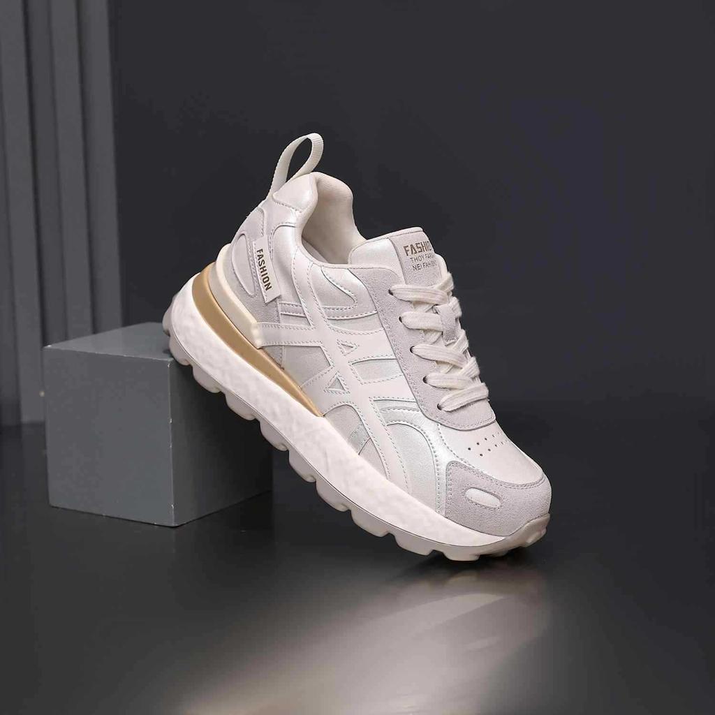New summer breathable mesh versatile small thick-soled inner height-increasing Forrest Gump shoes women's casual shoes