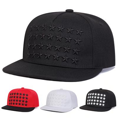 Unisex Five Pointed Star Embroidery Hip-hop Hats Fashion Spring Autumn Outdoor Adjustable Casual Baseball Caps Sunscreen Hat