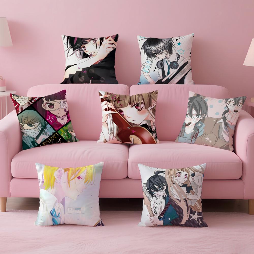 Nonymous Japanese Band NNoise Cushion Cover Pillow Case Soft Skin Friendly Fabric Concealed Zipper