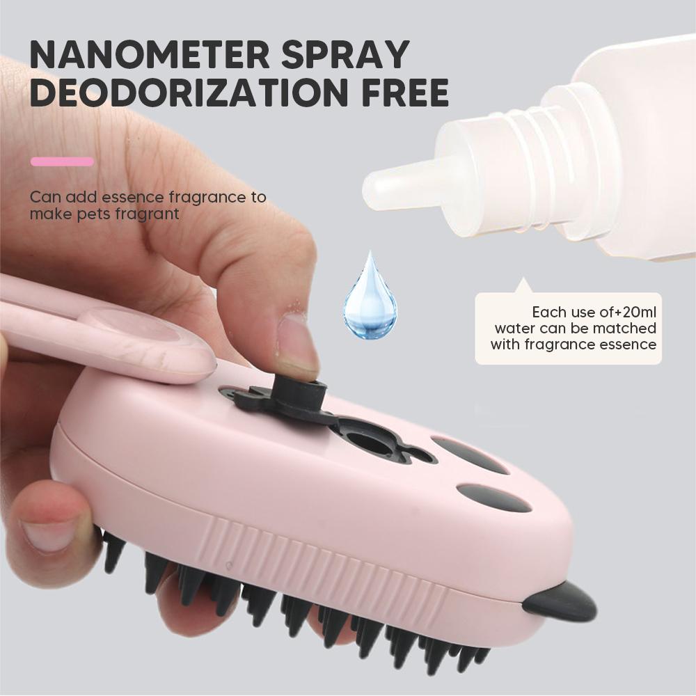 4-in-1 UV Steam Water Brush Dog Electric Spray Comb UV Lamp Sterilize Grooming Massage Dog Grooming Supplies Pet Accessories