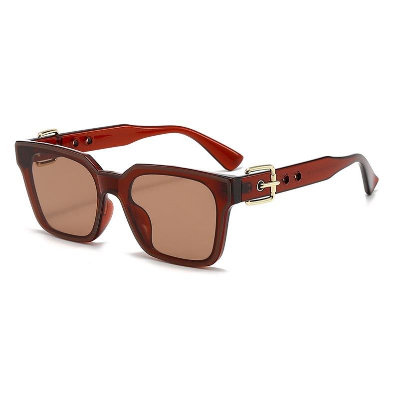 

Luxury Belt Design Sunglasses For Men And Men Glamour Square Sun Glasses Brand Unisex Fashion UV400 Shades