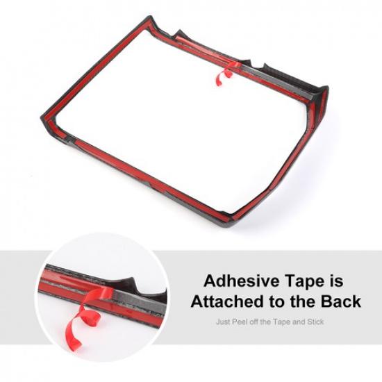 Carbon Fiber Dash Navigation GPS Screen Frame Trim Cover For Ford Expedition 22+