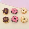 Bulk 100Pcs Miniature Doll House Donut Food Series Resin Flatback Cabochons Crafts for Keychain Hairpin Scrapbooking Phone Decor