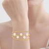 Imitation Pearls Open Bangle Stylish Fashion Jewelry Accessories Stainless Steel Bracelet Comfortable Daily Wear For Her