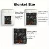 Dinosaur Portraits 2D Flat Pattern Flannel Blanket, High Quality All Seasons, Home Decor, Warmth and Comfort, Perfect for Christmas Gifts.