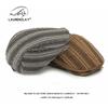 Spring and summer new hat ladies beret british retro casual striped old cap personalized forward hat