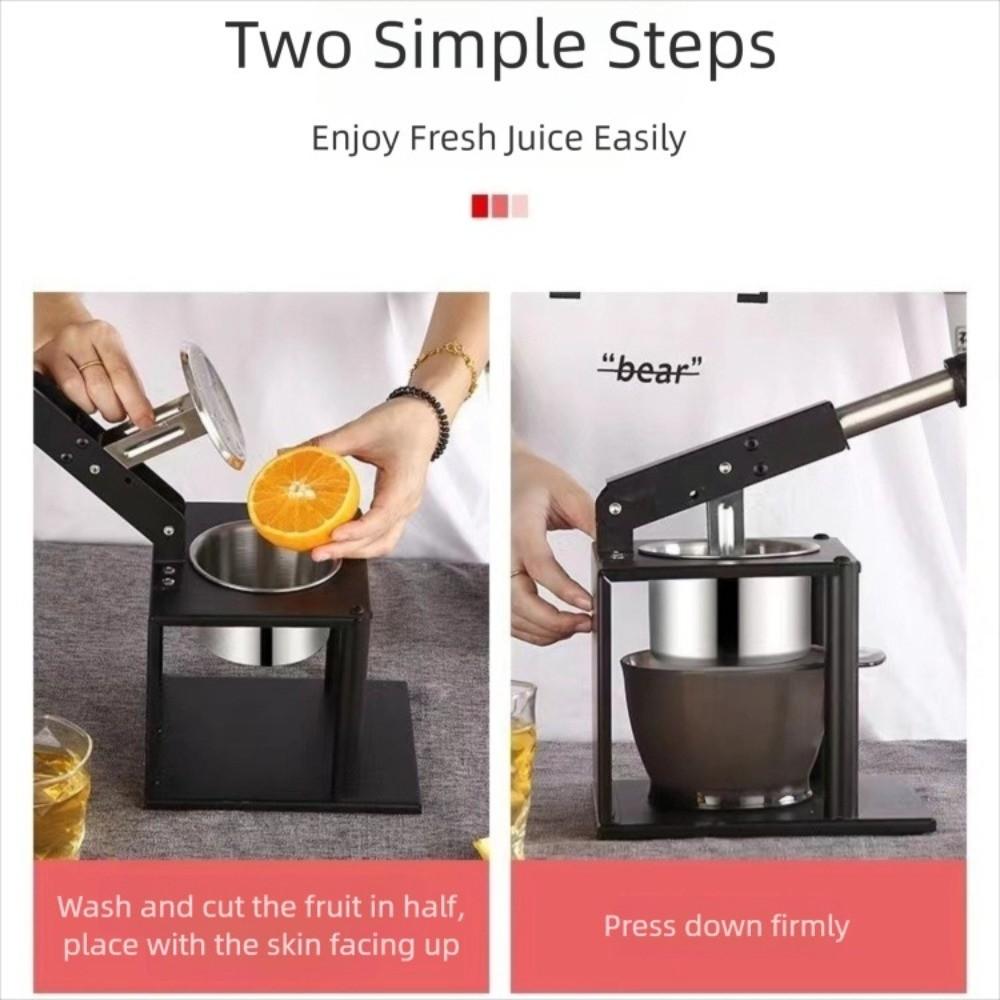 Multi Functional Juice Fruit Squeezer Stainless Steel Press Manual Juicer Orang Juicer  Household