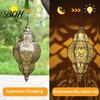 Moroccan Style Solar Lanterns Hanging Lights, Waterproof Outdoor Lanterns, Warm Light Lamps Powered Garden Lighting for Yard Patio Decor Decorative