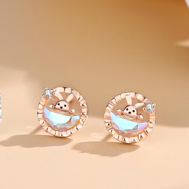 

Танциз стерлингового серебра 925 пробы циркон серьги серьги-капли для женщин подарки на свадьбу розового золота