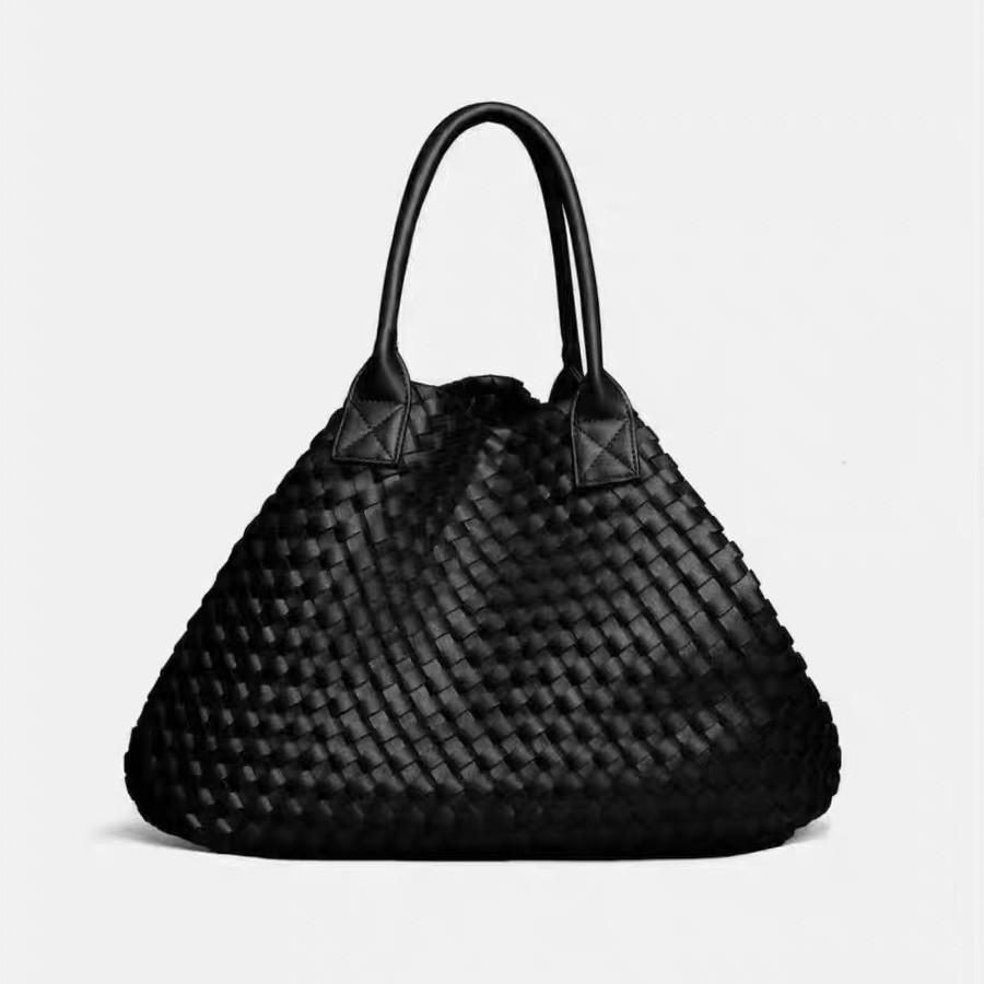Woven bag women's large-capacity large bag new versatile high-end commuter shoulder