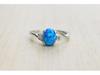 European & American Style Gemstone Diamond-Set Ring, Women's Fashion Jewelry