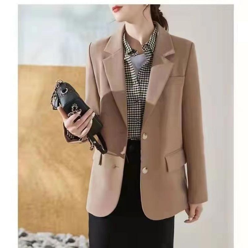 Suit Women's New Coat Korean Version Versatile Spring and Autumn New Casual Small Man Suit British Style