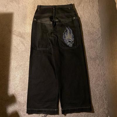 Y2K Baggy Jeans Men Vintage Embroidered High Quality Jeans Hip Hop Goth Streetwear Harajuku Men Women Casual Wide Leg Jeans New