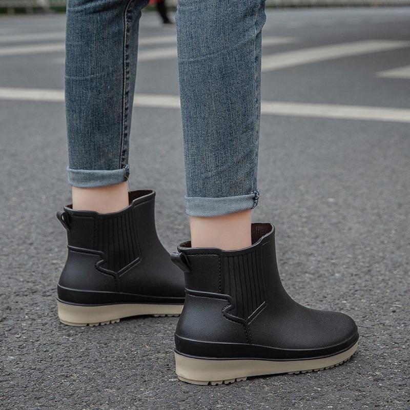 Women's Waterproof Summer Short Plastic Rain Boots