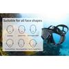 Diving Mask Snorkel Swimming Goggles Scuba Silicone Skirt 3 Windows Anti-Fog Anti-Leak Wide View Panoramic HD For Adult Youth