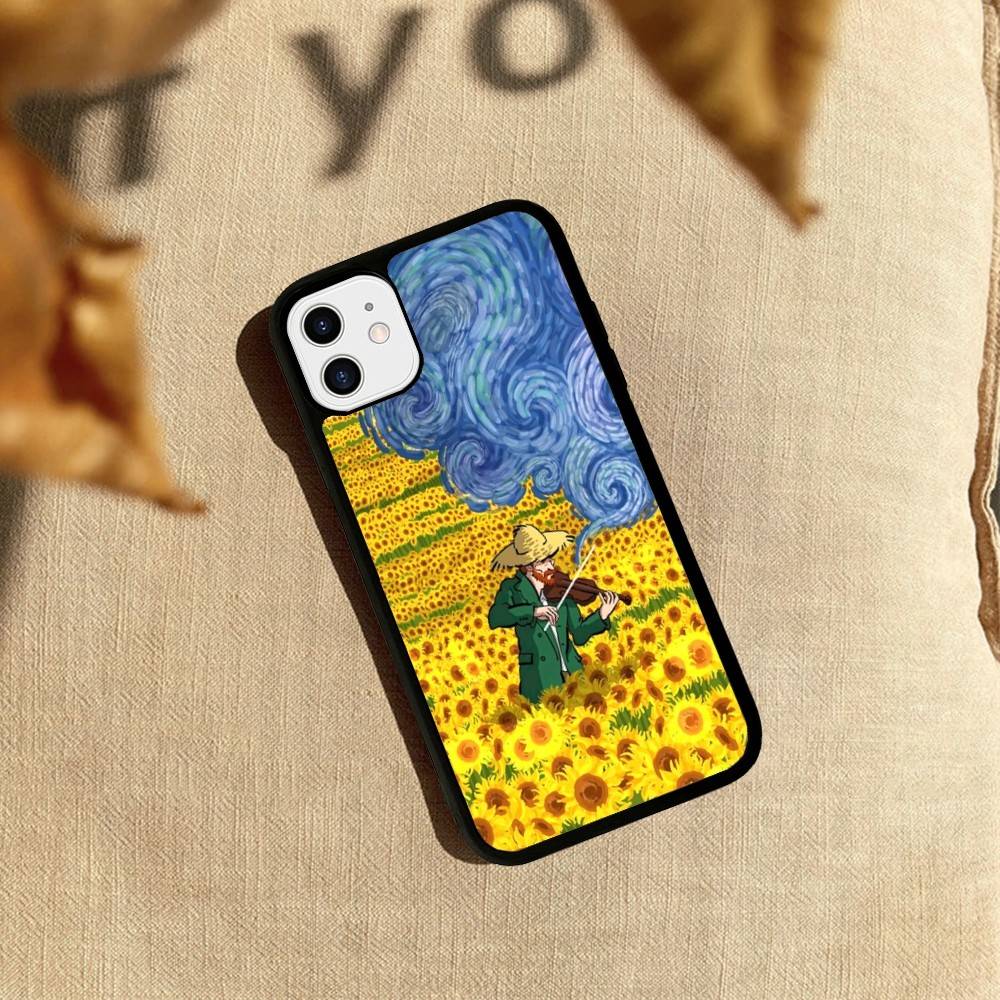 Art Vincent Van Gogh Phone Case For iPhone 17 16 15 14 13 Plus 12 11 Pro Max PC+TPU Cases Back Cover