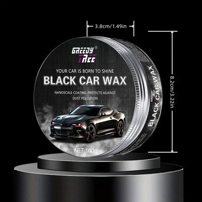 Black Automotive Polishing Wax, Gloss Enhancer, Coating Maintenance Wax, Improved Brightness and Gloss Protection Coating
