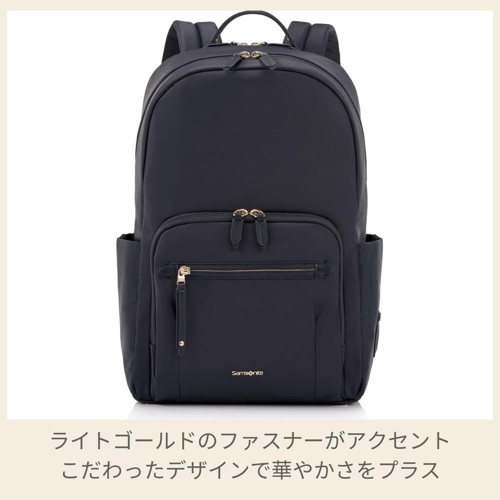 Samsonite Damen Rucksack Audrina, 15,6" Business Tasche, Passt für 15,6-Zoll Laptop, Leicht, Ebenholz