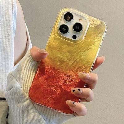 Für Apple Handyhülle, Leichter Luxus, High-End, Personalisierte Wirbel-Zinnfolien-Musterung. für Apple Handyhülle, Schutzhülle, Gradient Hochwertiges Gefühl