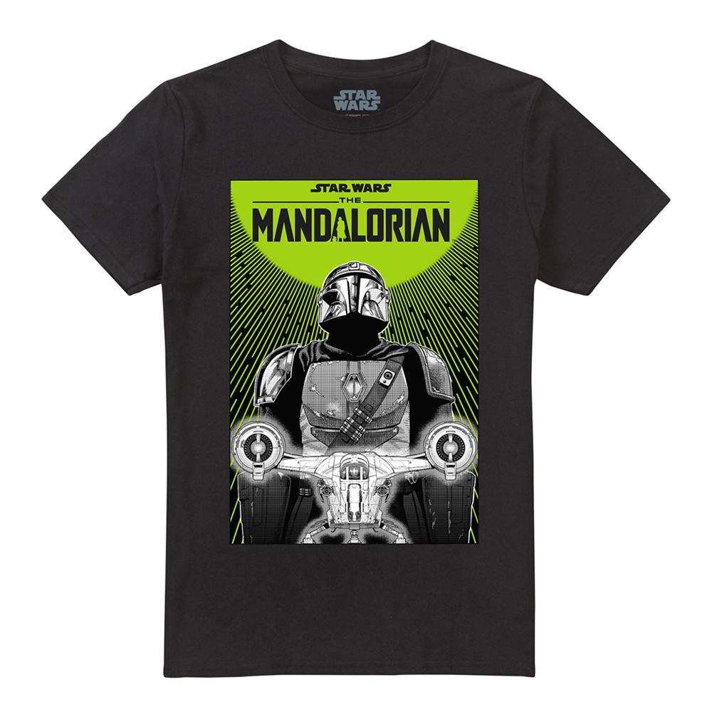 Star Wars: The Mandalorian Unisex Adult Razor Crest Poster T-Shirt