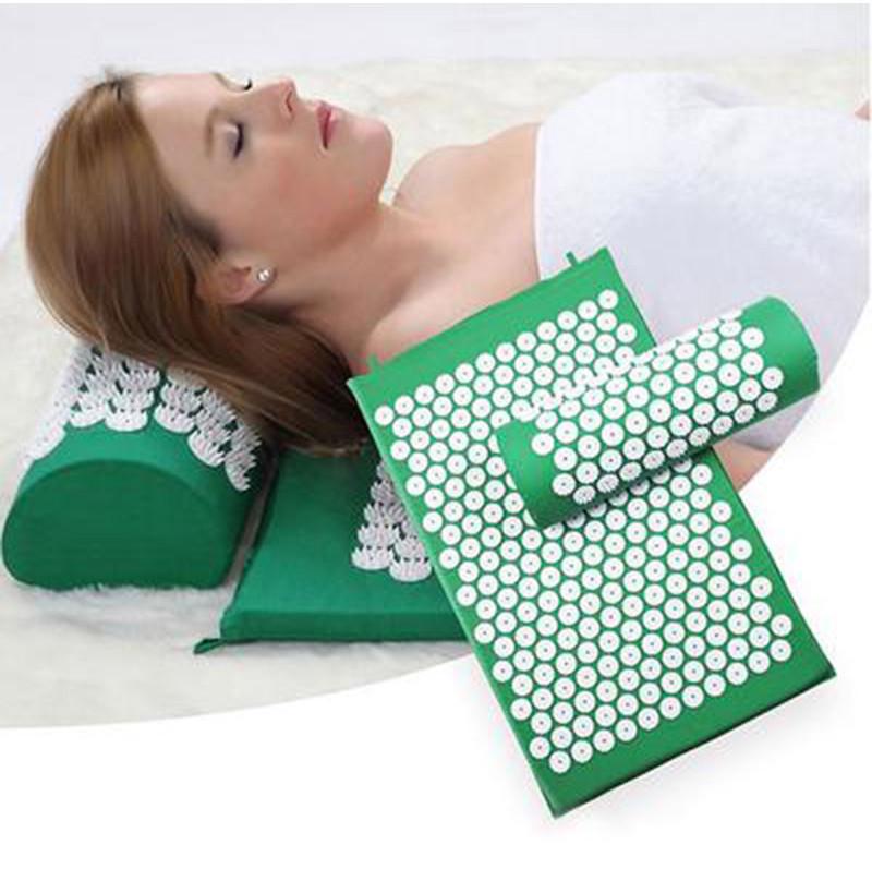 Luxurious Cotton Fabric Sponge Acupressure Mat And Pillow Set For Pain Relief And Relaxation