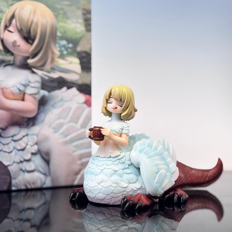 

10cm Delicious In Dungeon Chimera Falin Q Version Gk Statue Cute Anime Girl Figure Collectible Model Desktop Decoration Gift For